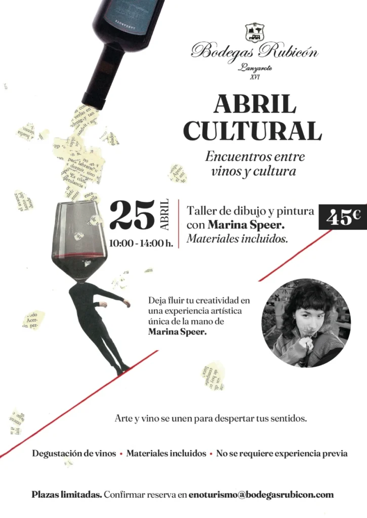 Abril Cultural Encuentros entre Vinos y Cultura - 25 Abril