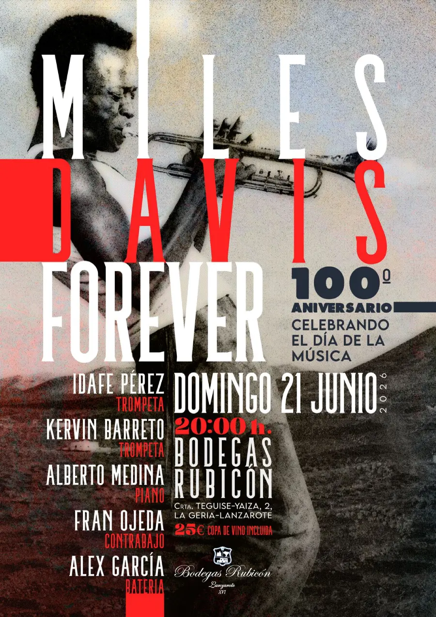 Cartel Concierto 21 junio - Miles Davis Forever