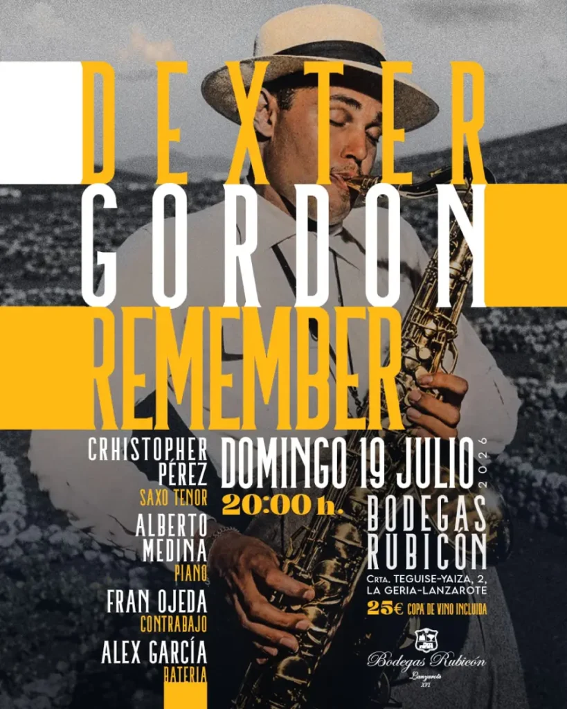 Cartel Concierto 19 Julio - Dexter Gordon