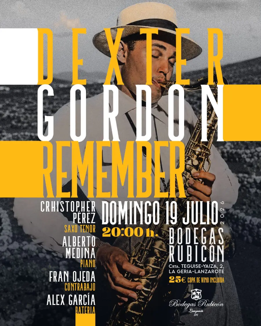 Cartel Concierto 19 Julio - Dexter Gordon
